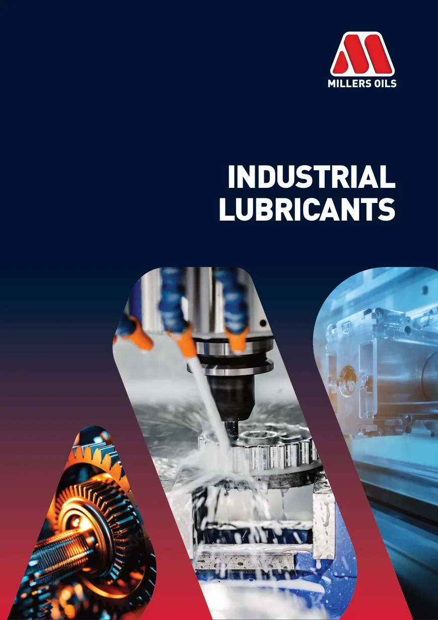 Official Millers Oils industrial lubricants brochure cover