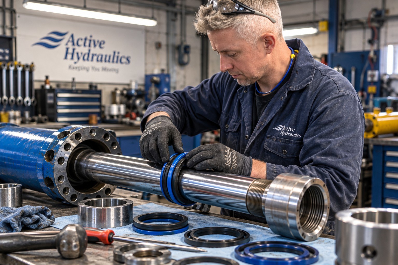 Hydraulic cylinder repair and refurbishment