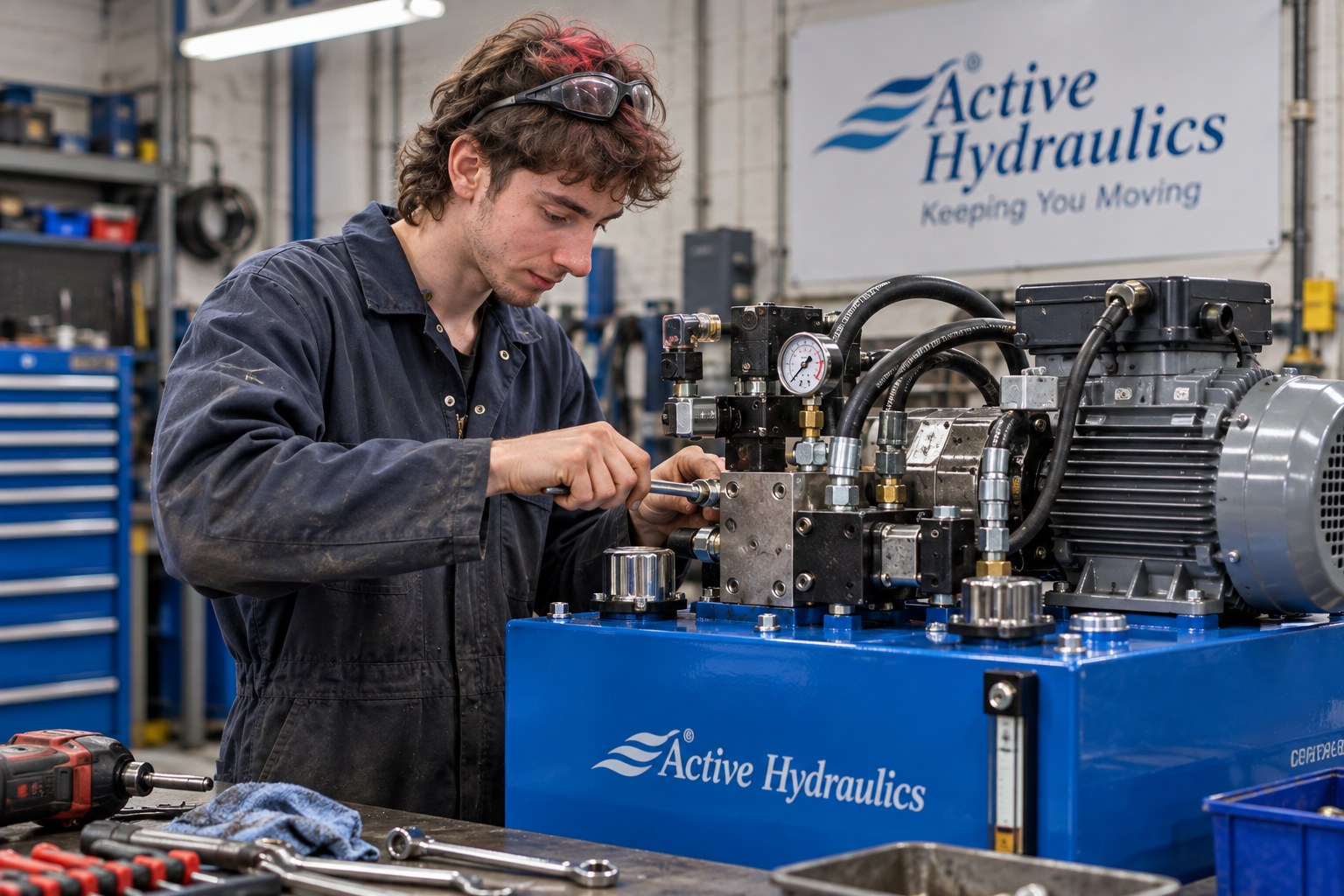 Hydraulic power pack servicing and engineering