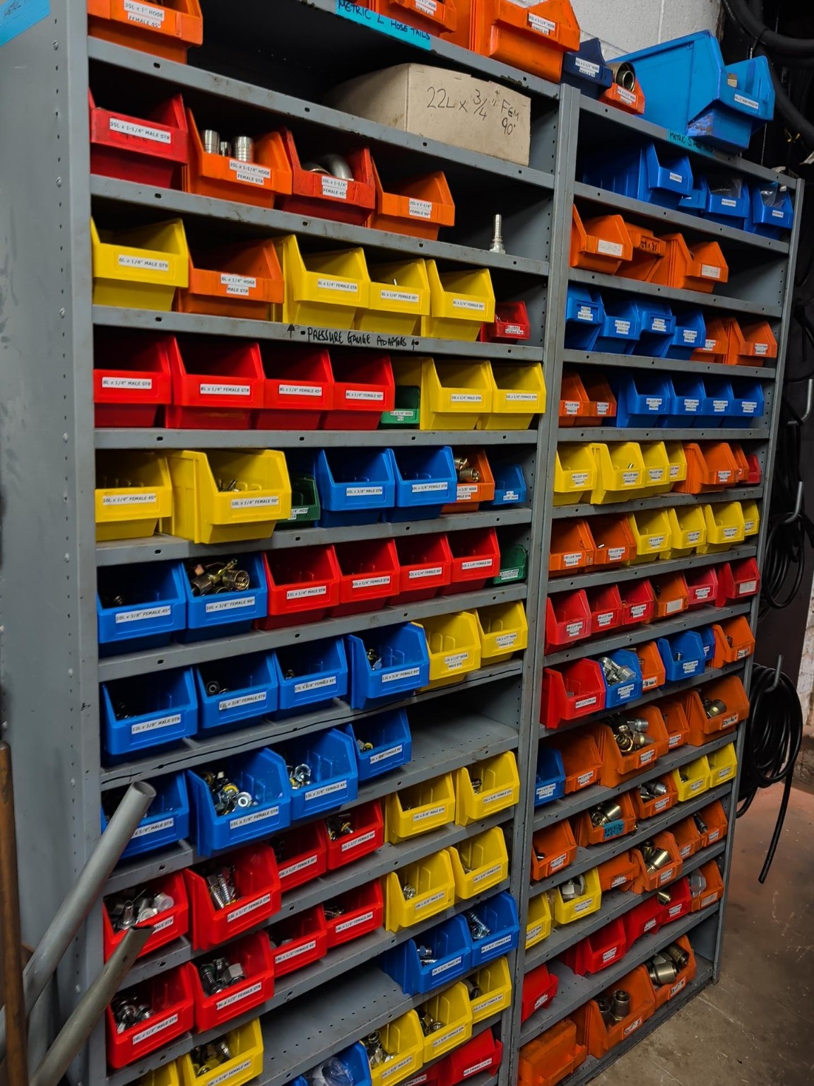 Hydraulic fittings and components stocked in the Active Hydraulics stores